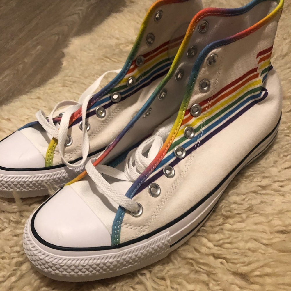 Converse Pride Hi-Tops - Mens Size 11 (never worn)